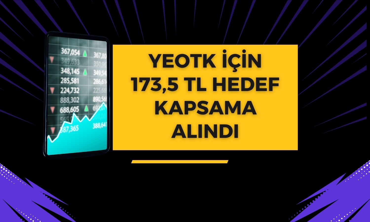 YEOTK yüzde 73 potansiyelle takibe alındı