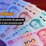 Yuan 3 yılın zirvesine çıkarken, Çin borsaları düşüyor