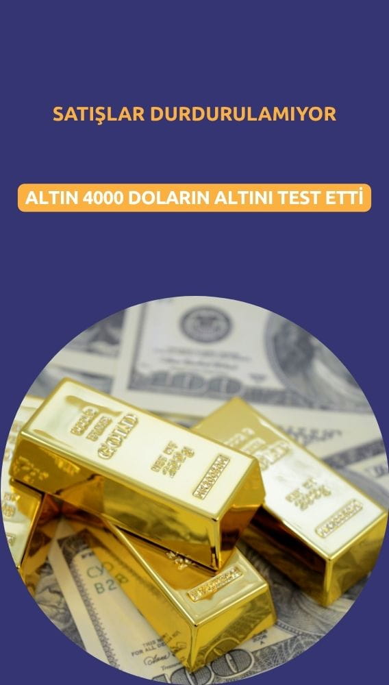 Altın 4000 doların altını test etti: Satışlar durdurulamıyor
