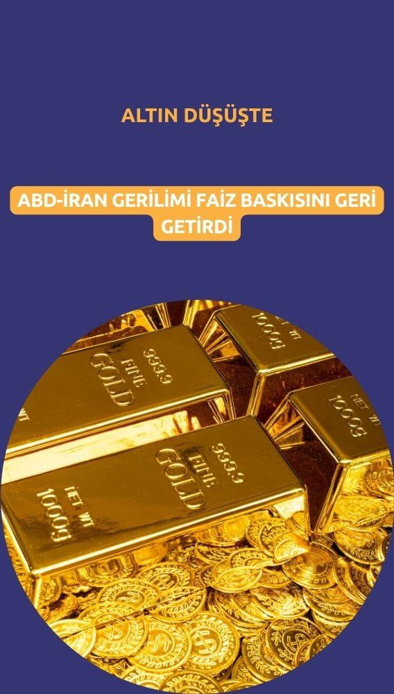 Altın düşüşte: ABD-İran gerilimi faiz baskısını geri getirdi