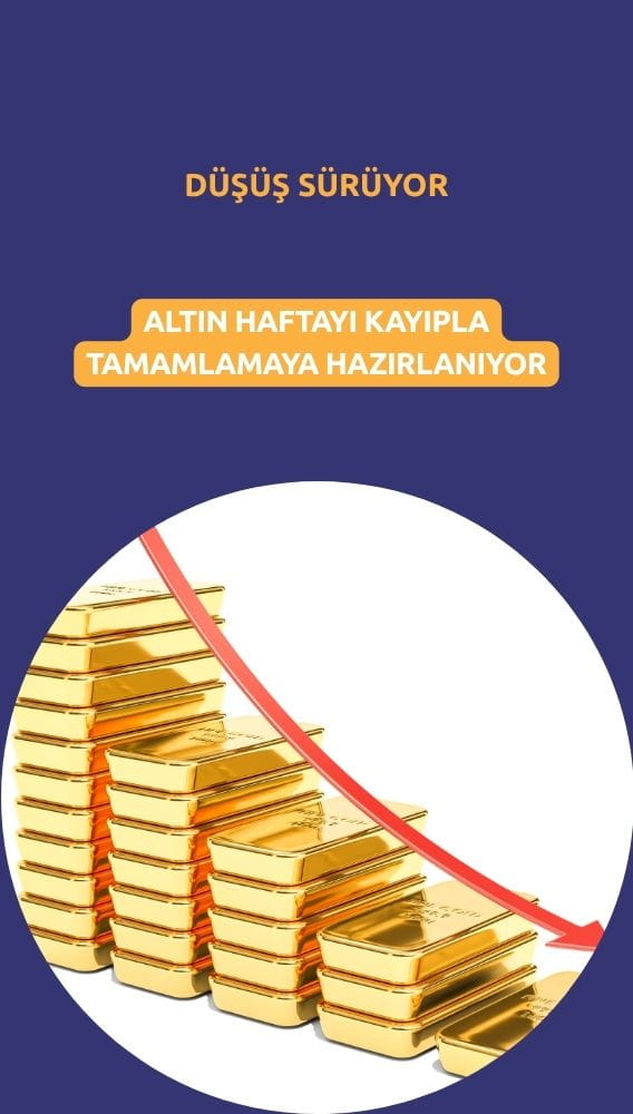 Altın haftayı kayıpla tamamlamaya hazırlanıyor
