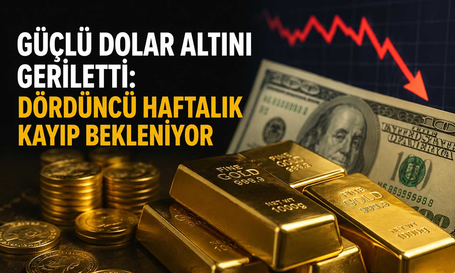 Altın kayıp serisini dördüncü haftaya taşımaya hazırlanıyor