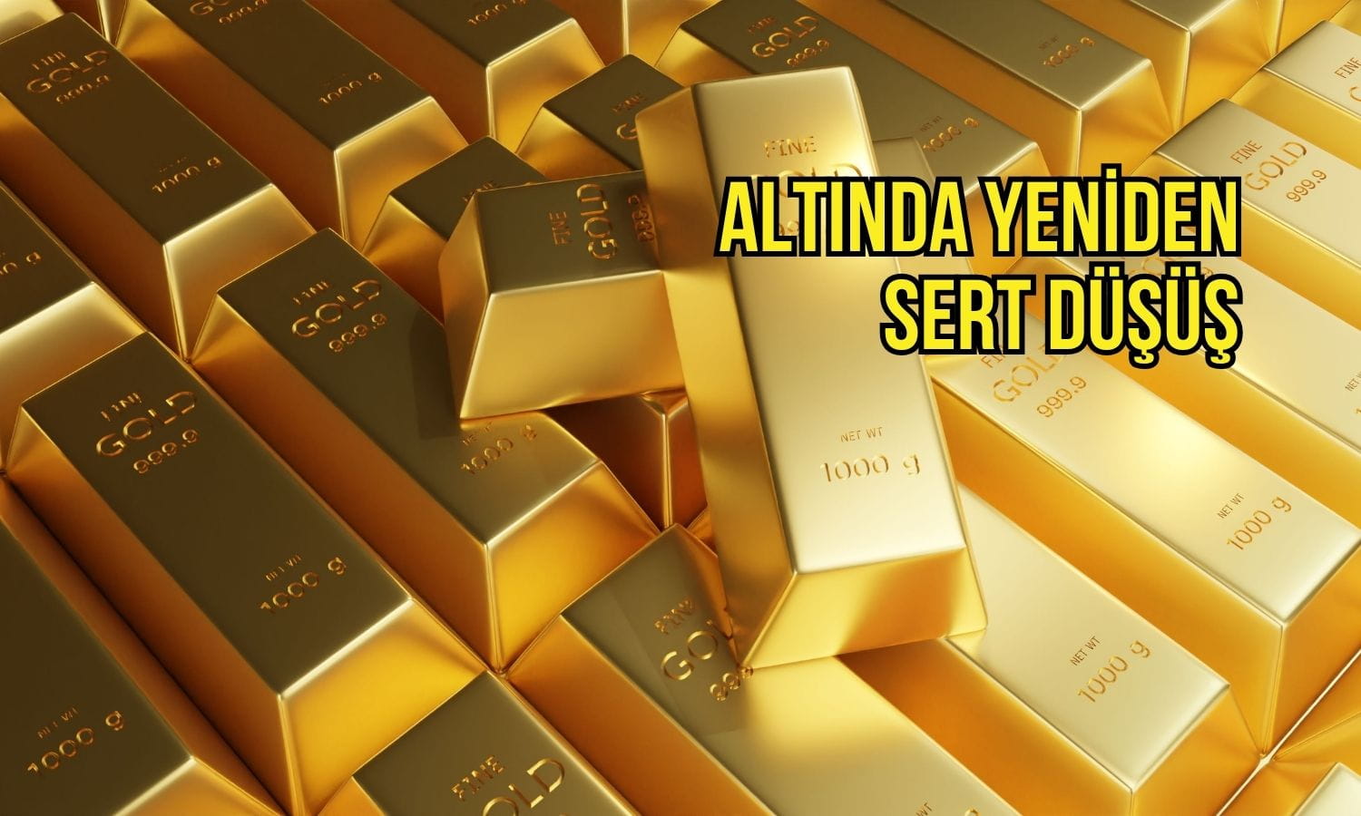Altın sert düşüyor: Güçlü dolar ve Fed beklentileri aşağı çekiyor