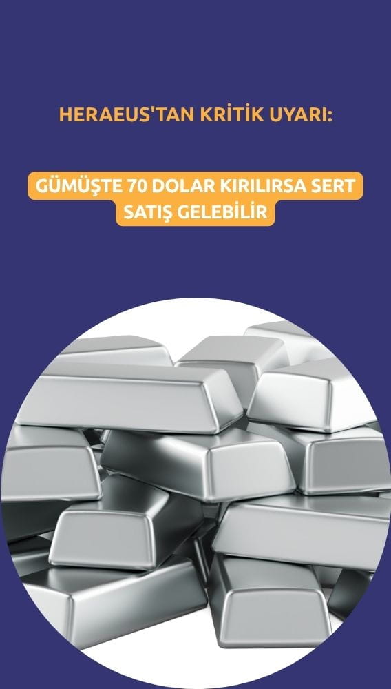 Gümüşte kader seviyesi: Heraeus'tan 70 dolar uyarısı