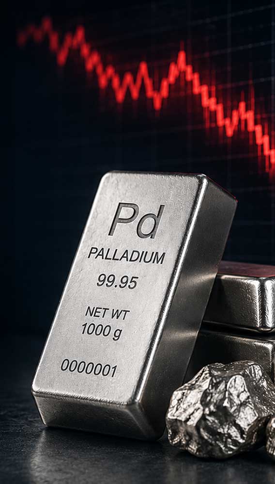 Artan arz paladyumu baskılıyor: UBS'den 1.100 dolar öngörüsü