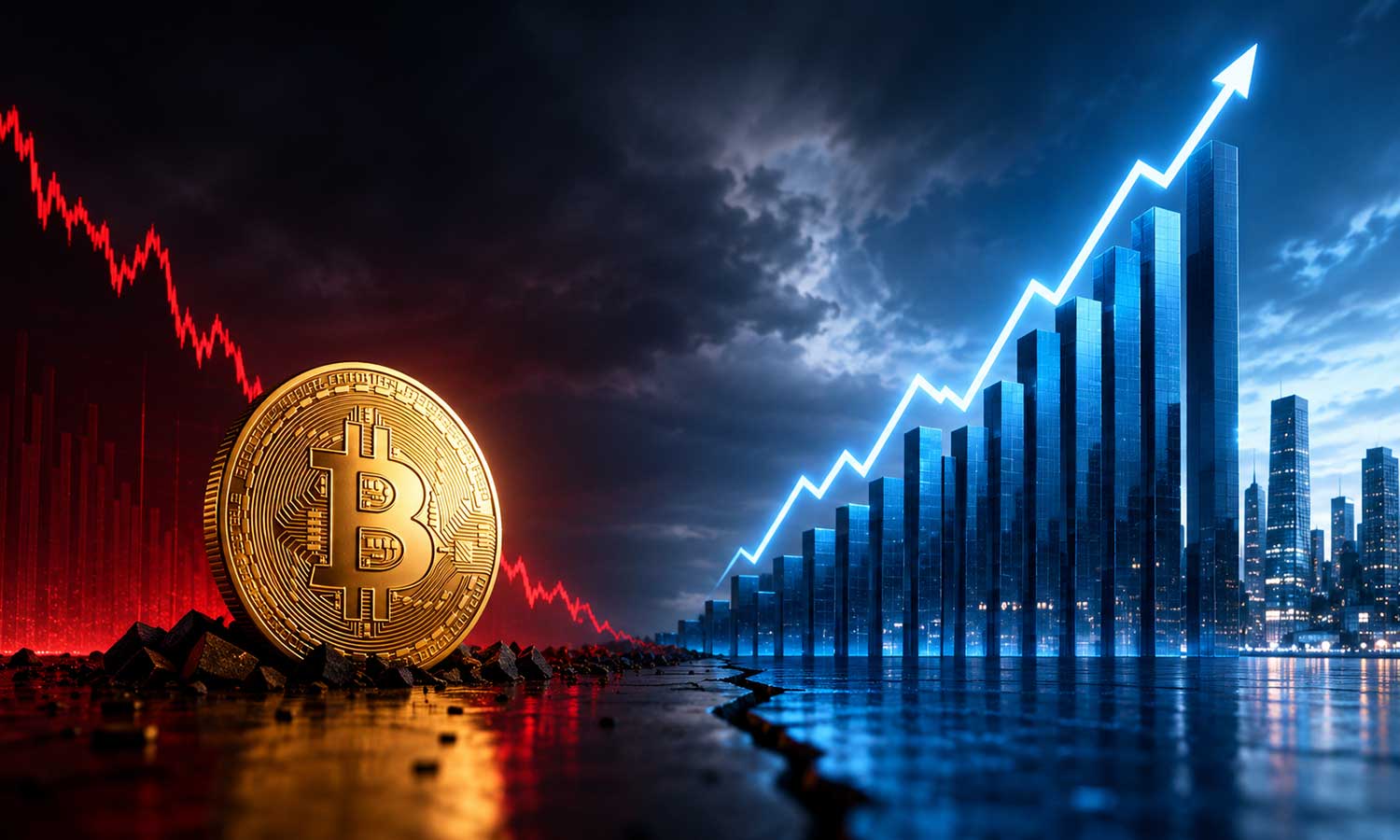 Bitcoin, Nasdaq’ın gölgesinde kaldı: Fark 2019’dan beri en yüksek seviyede