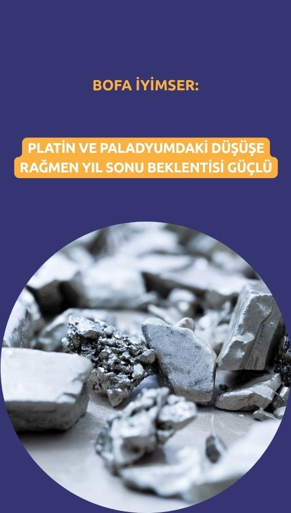 BofA: Platin ve paladyumdaki düşüşe rağmen yıl sonu beklentisi güçlü