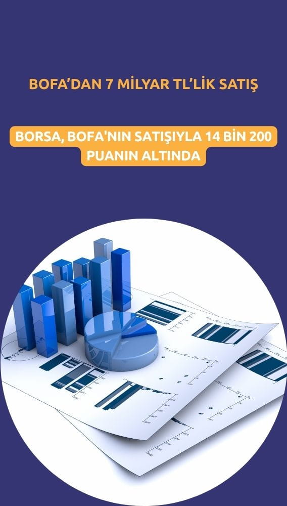 Borsa, BofA'nın 7 milyarlık satışıyla 14 bin 200 puanın altında
