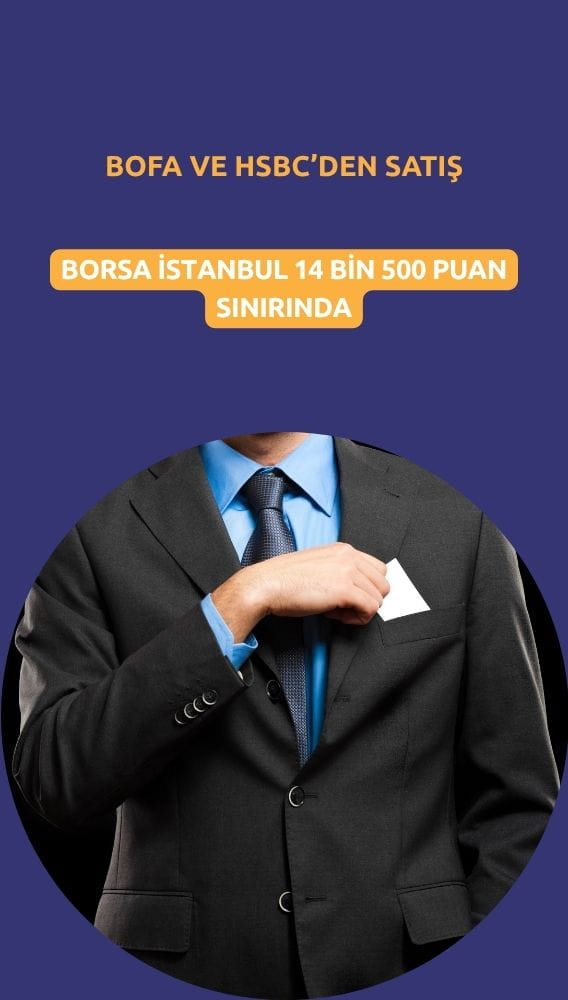 Borsa 14 bin 500 puan sınırında: BofA ve HSBC'den satış