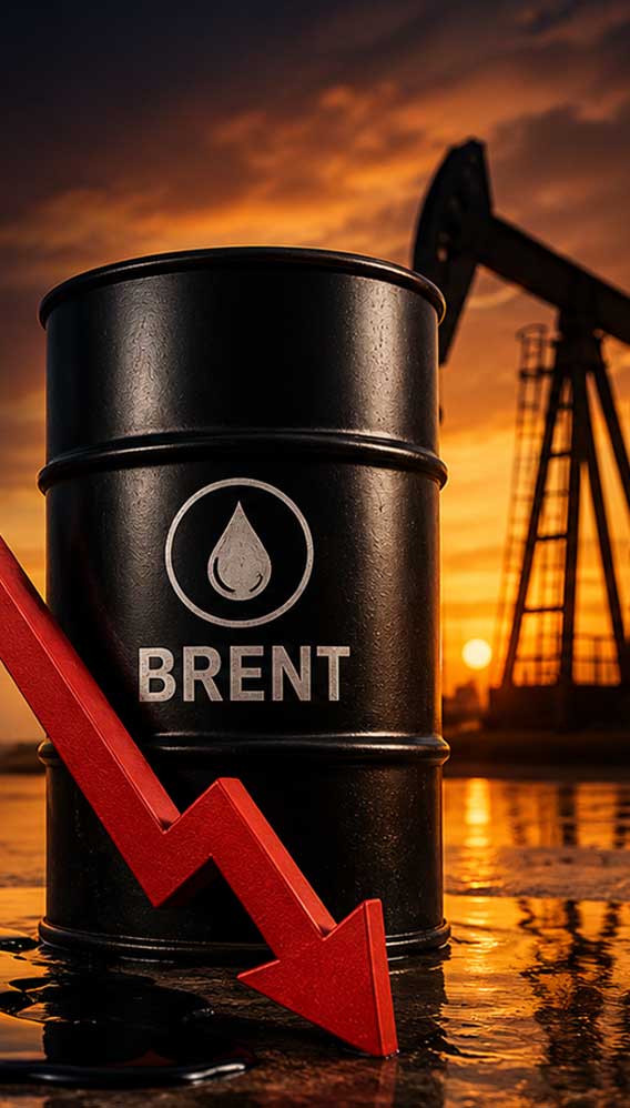 Brent petrolde Mart'tan bu yana en sert gerileme