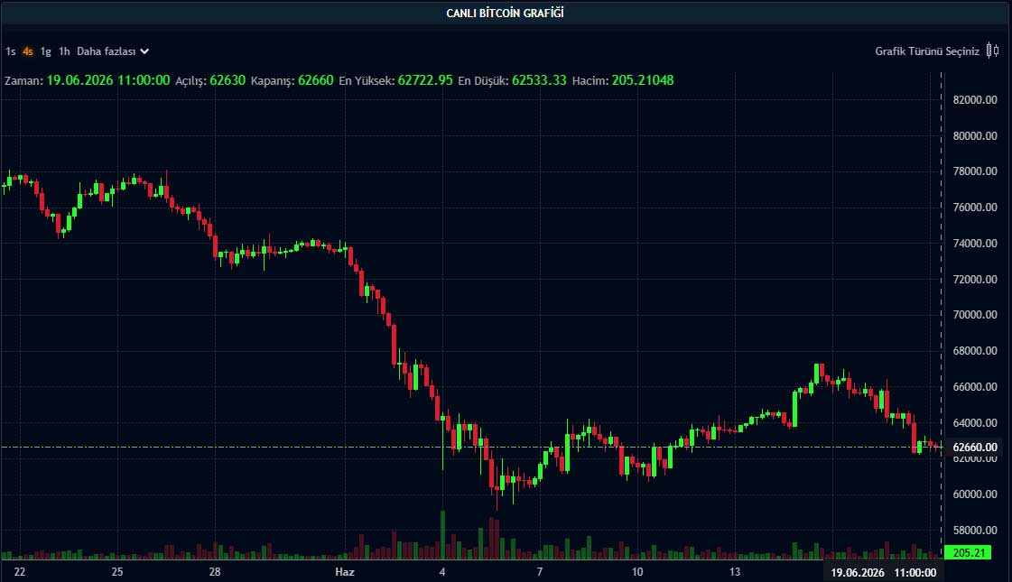 BTC fiyat grafiği BTC fiyat grafiği