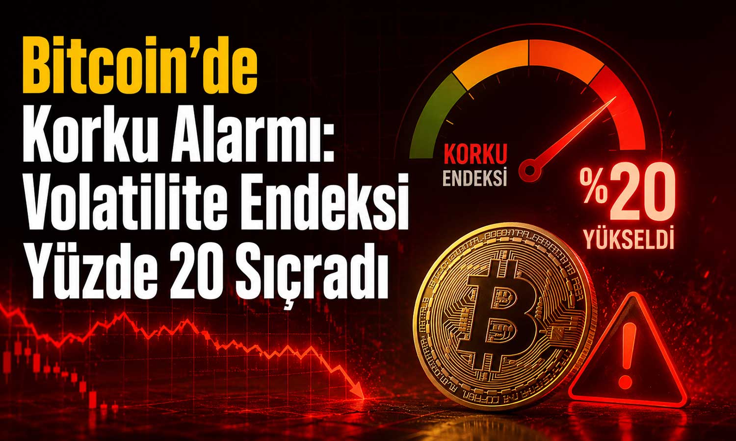 BTC’de satış dalgası korku endeksini yükseltti
