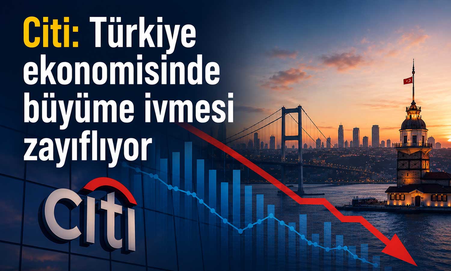 Citi’den Türkiye için aşağı yönlü büyüme beklentisi