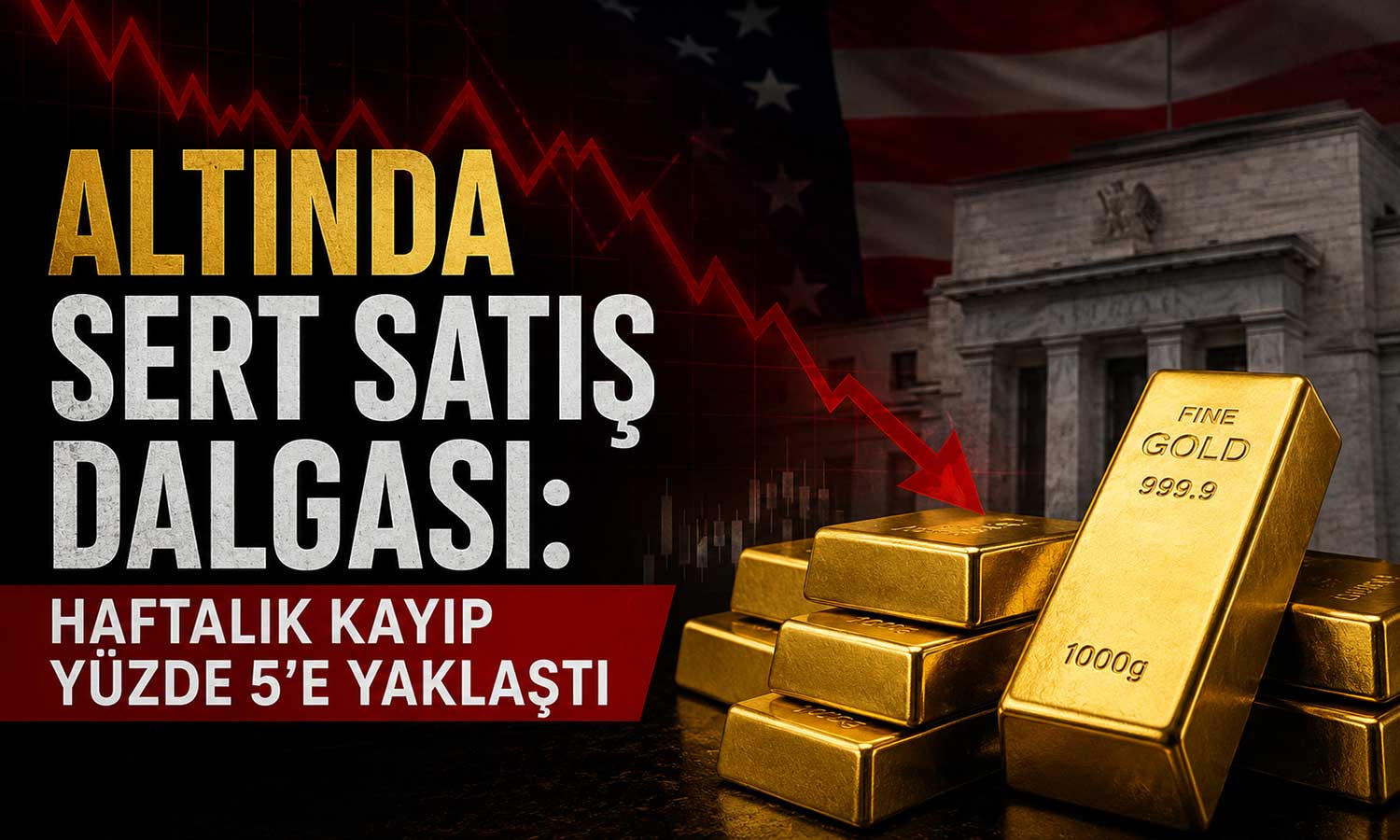 Değerli metallerde kırmızı hafta: Altın ve gümüş geriledi
