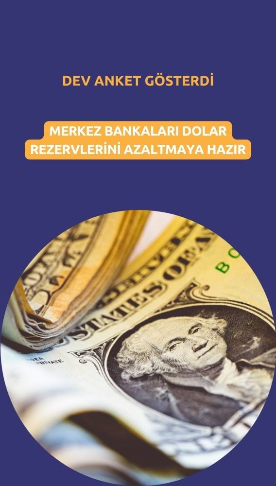 Dev anket gösterdi: Merkez bankaları dolar rezervlerini azaltmaya hazır
