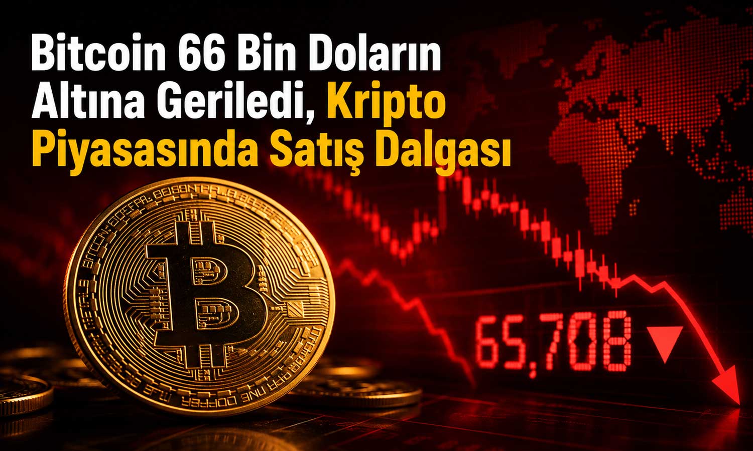 ETF çıkışları ve satış baskısı Bitcoin’i 65 bin dolara çekti