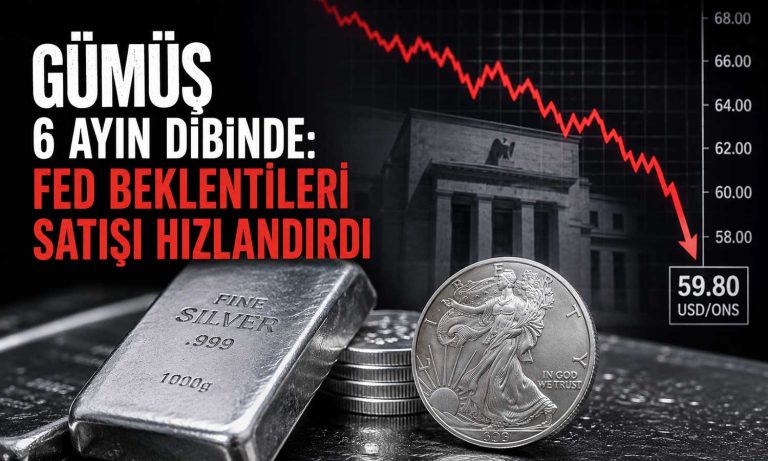 Fed baskısı gümüşü vurdu: 6 ayın en düşük seviyesi