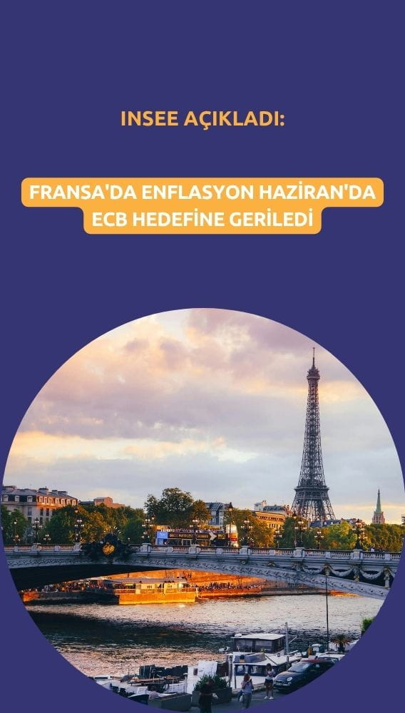Fransa'da enflasyon Haziran'da ECB hedefine geriledi