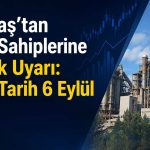 Göltaş hissedarlarına çağrı: Başvuruda son dönemeç