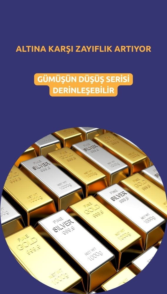 Gümüşün düşüş serisi derinleşebilir: Altına karşılık zayıflık artıyor