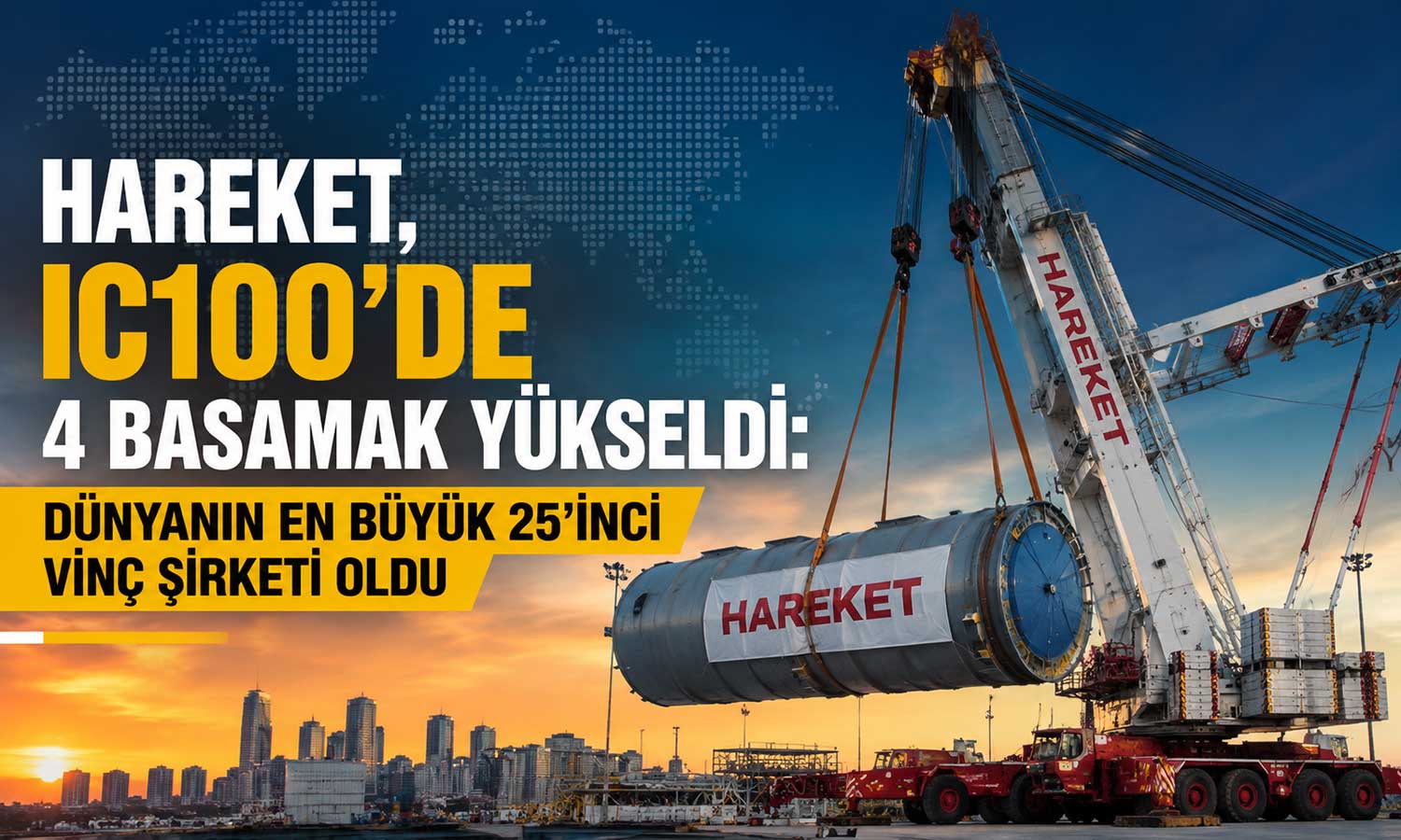 Hareket, dünyanın en prestijli vinç sıralamasında 25’inciliğe yükseldi