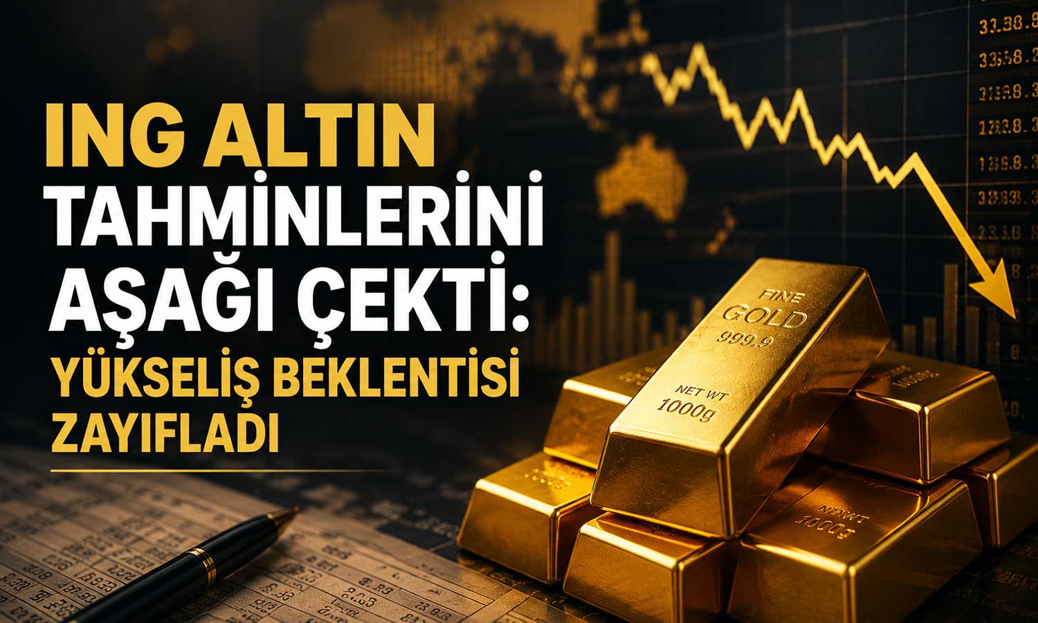 ING’den altın için yeni senaryo: Hedefler revize edildi