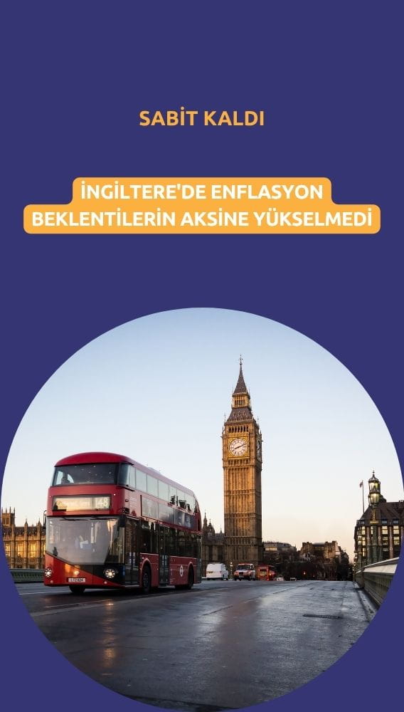 İngiltere'de enflasyon beklentilerin aksine yükselmedi, sabit kaldı