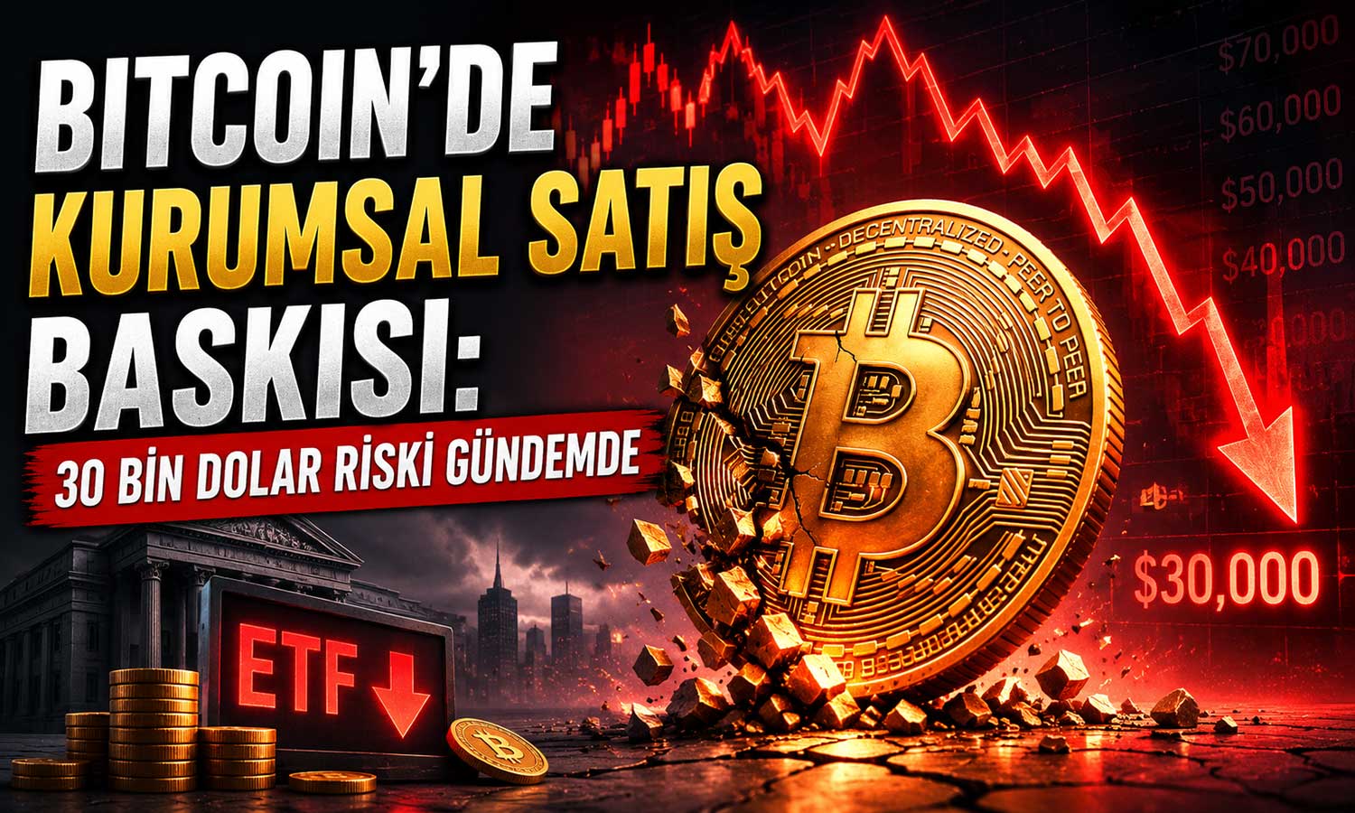 Kurumsal talep zayıfladı: Bitcoin için kritik seviyeler test edilebilir
