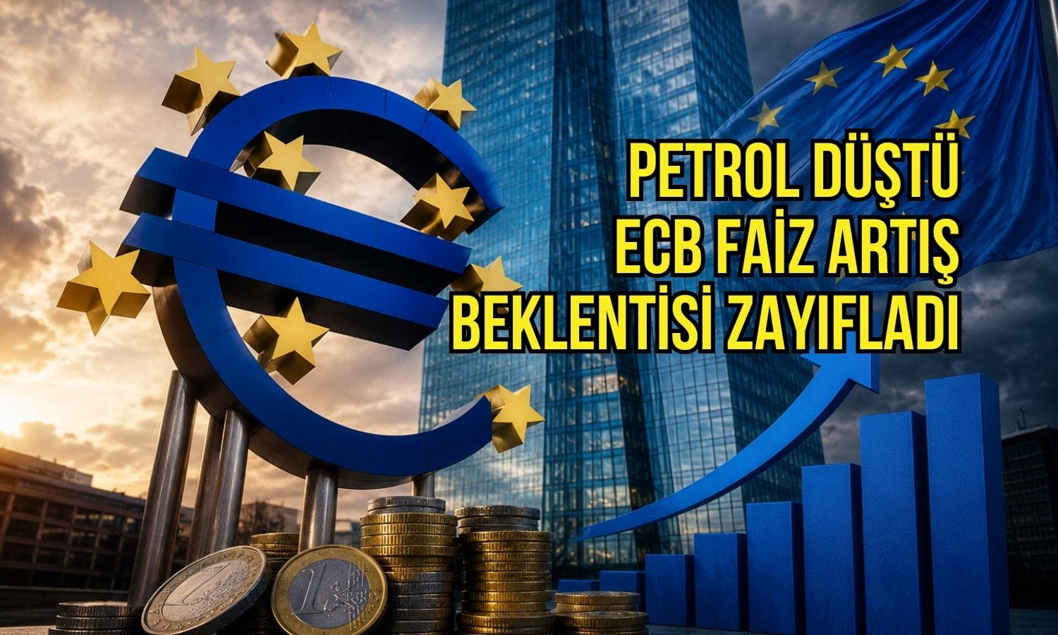 Petroldeki düşüş ECB’nin faiz artışı beklentilerini zayıflattı