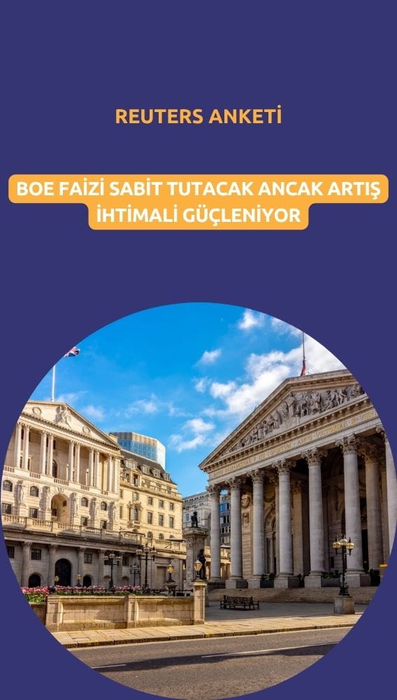 BOE faizi sabit tutacak: Ancak artış ihtimali güçleniyor