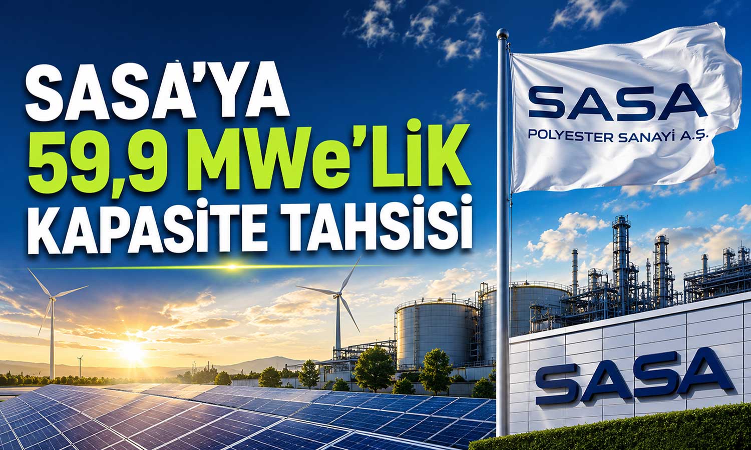 SASA’nın lisanssız elektrik üretim başvurusu onaylandı