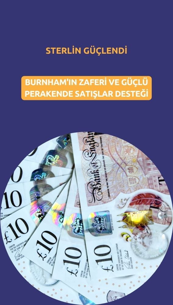 Sterlin güçlendi: Burnham'ın zaferi ve güçlü perakende satışlar desteği