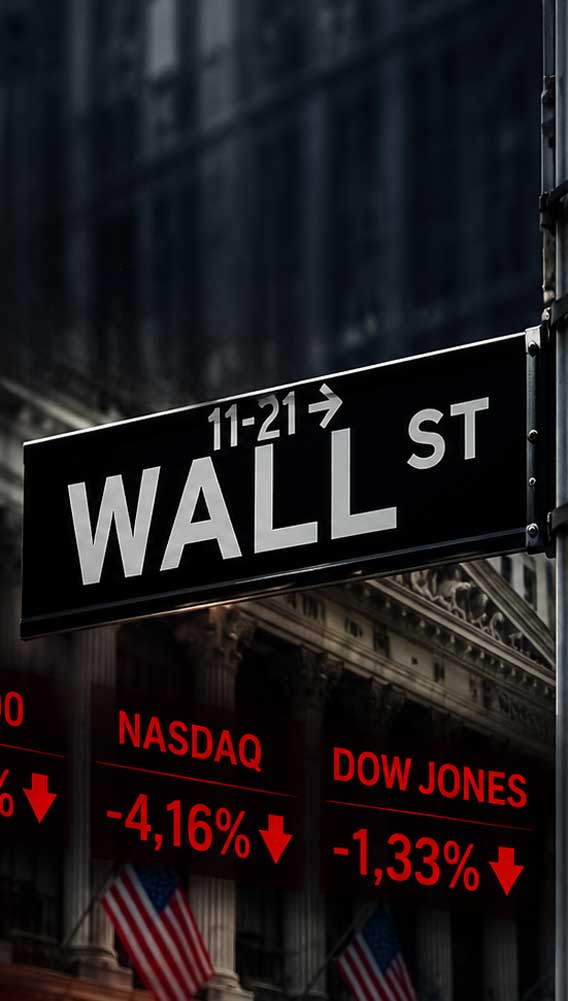 Wall Street'te sert satış: Teknoloji hisseleri piyasayı aşağı çekti