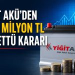 Yiğit Akü’de temettü müjdesi: 65 milyon TL nakit dağıtım