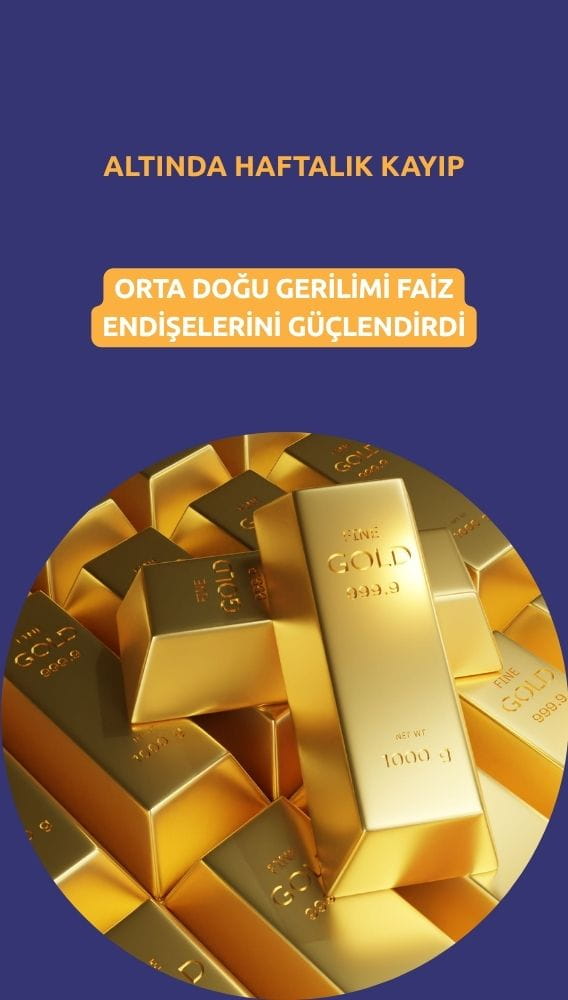 Altında haftalık kayıp: Orta Doğu gerilimi faiz endişelerini güçlendirdi