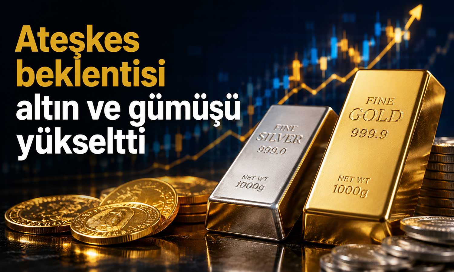 Altın ve gümüşte ateşkes etkisi: Fiyatlar yükseldi