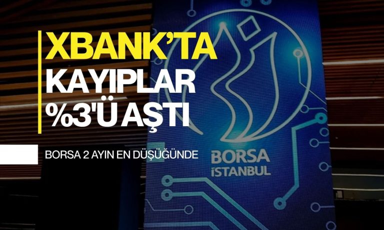 Bankacılık endeksindeki düşüş yüzde 3'ü aştı: Borsa 2 ayın dibinde