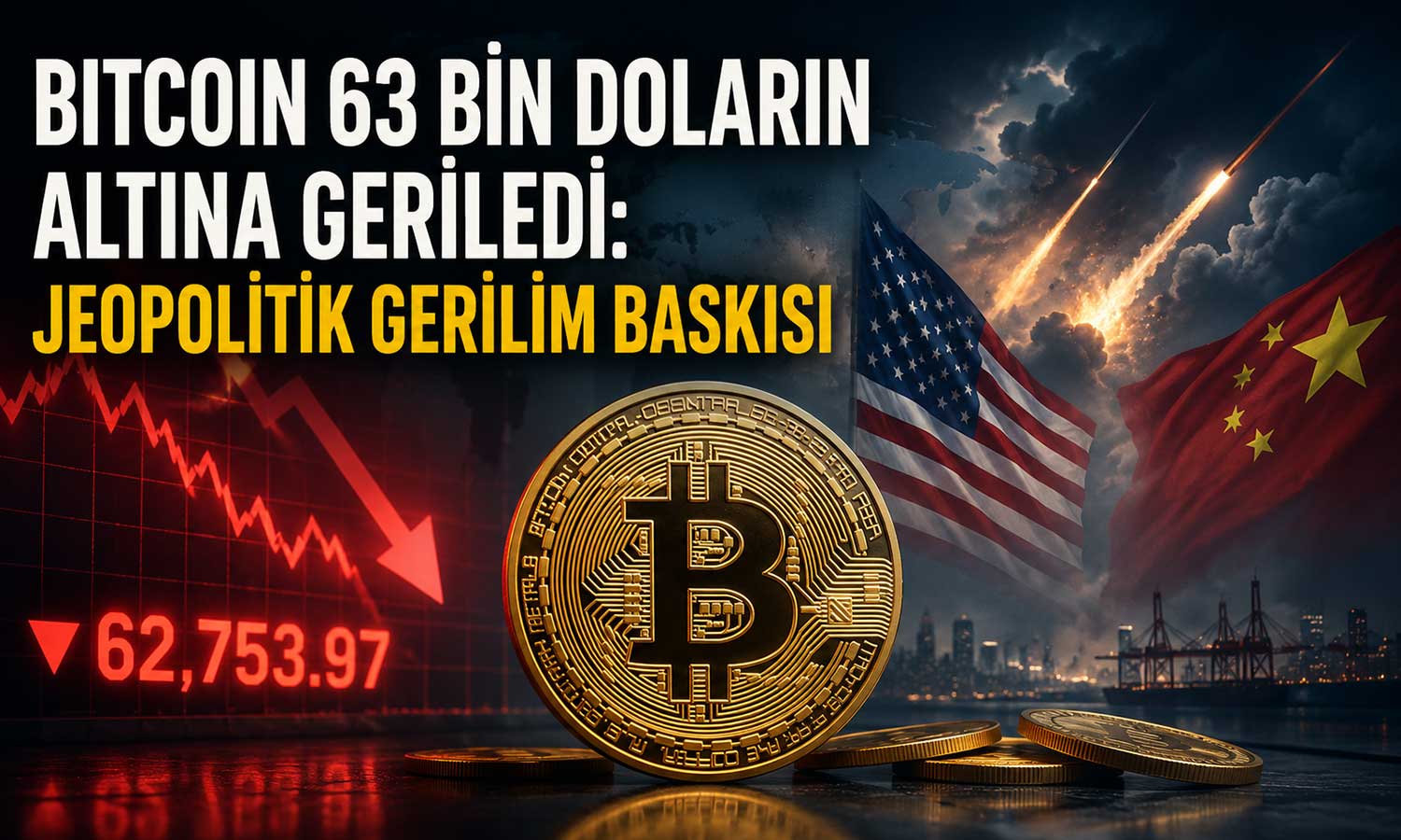 Bitcoin, Trump’ın Çin açıklamaları sonrası düşüşte