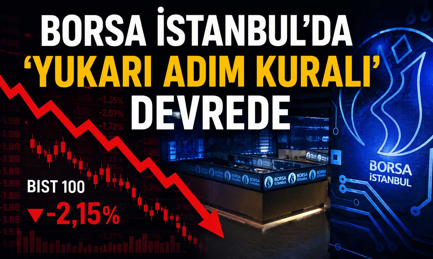 Borsadaki sert düşüş sonrası otomatik tedbir devreye girdi