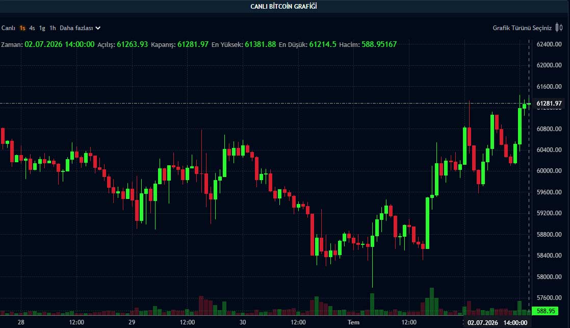 BTC fiyat grafiği BTC fiyat grafiği