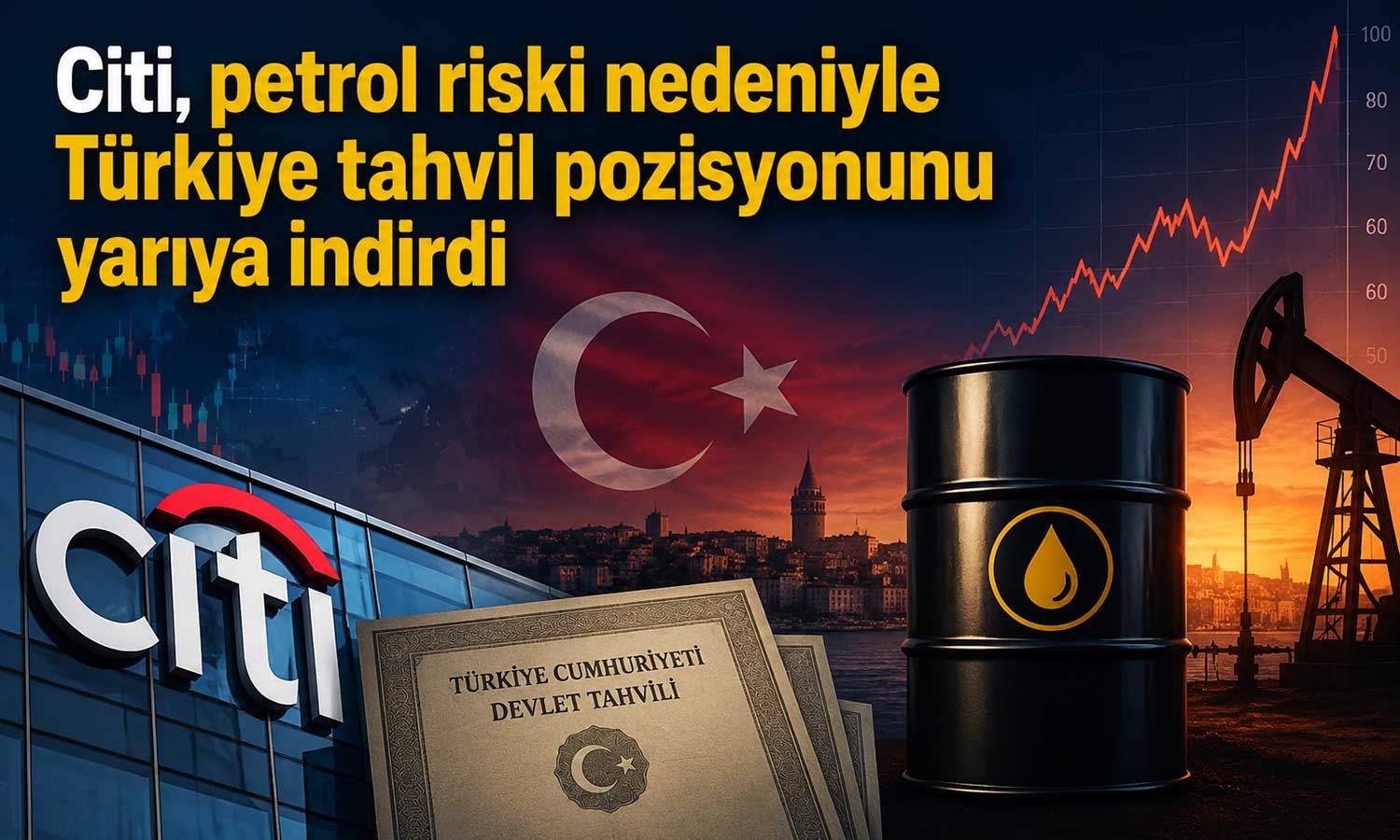 Citi: Artan petrol fiyatı Türkiye için risk oluşturuyor