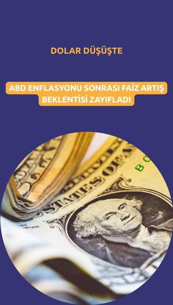 Dolar enflasyon verisi sonrası düşüşte: Faiz artış beklentisi zayıfladı