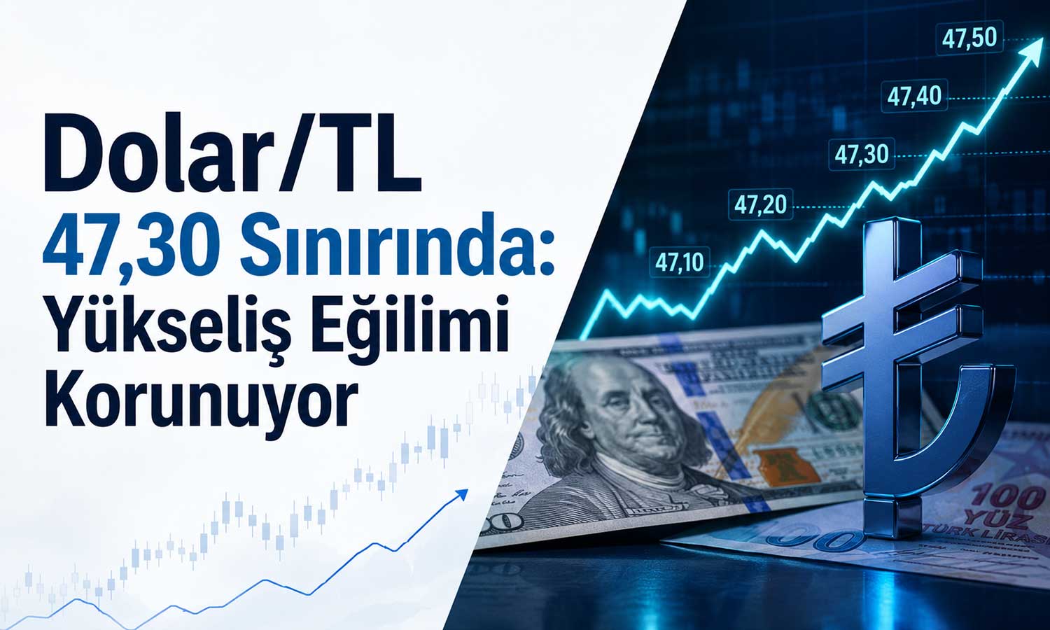 Dolar/TL 47 liranın üzerinde gücünü koruyor