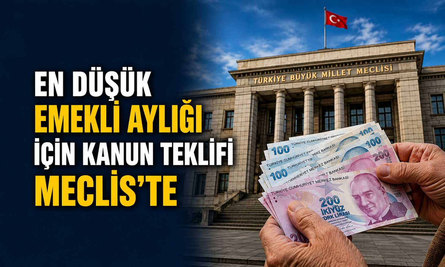 En düşük emekli maaşı artıyor: Teklif TBMM’ye sunuldu