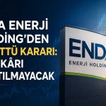 Enda Enerji’de temettü beklentisi sona erdi