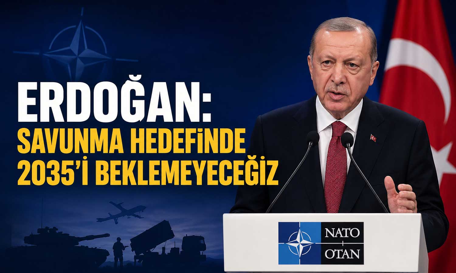 Erdoğan’dan NATO Zirvesi’nde savunma mesajı