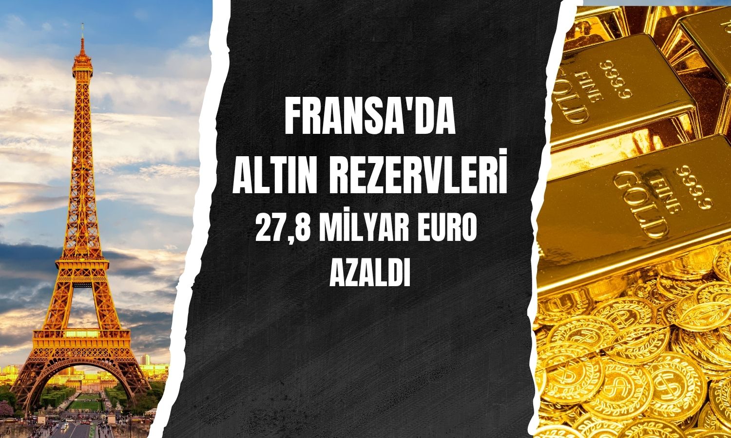 Fransa rezervlerinde altın kaynaklı sert düşüş
