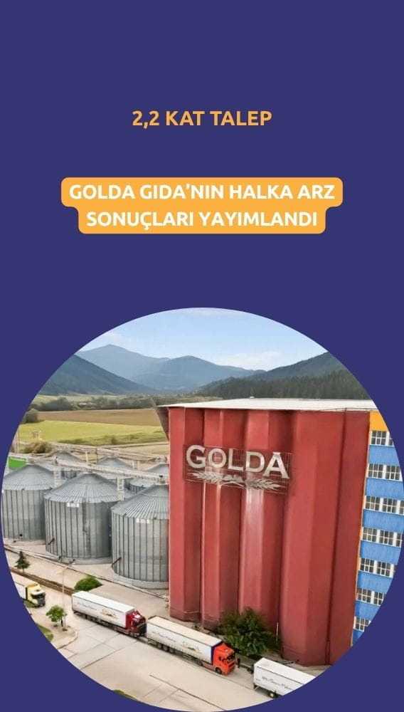 Golda Gıda halka arz sonuçları: 2,2 kat talep geldi