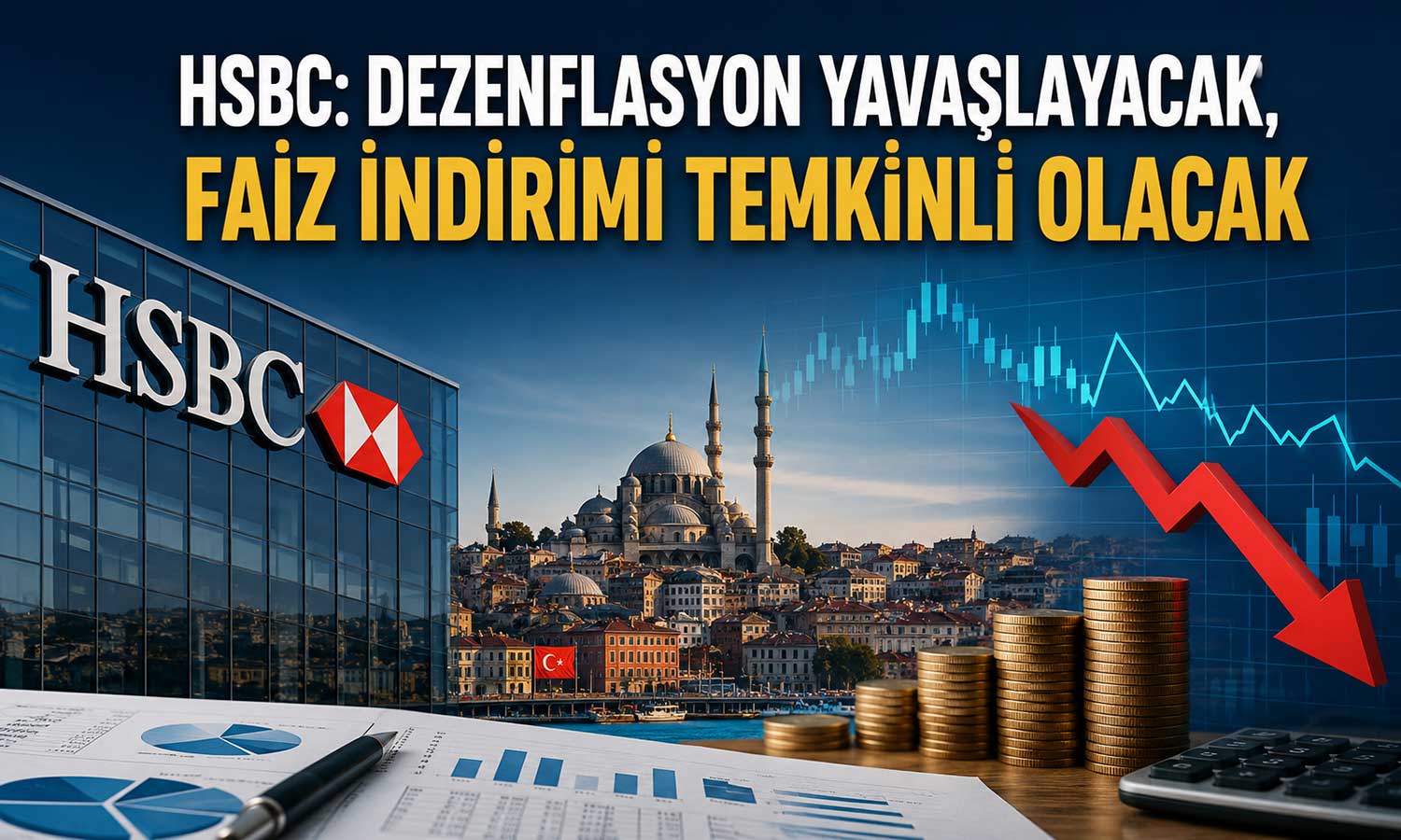 HSBC, TCMB’den kademeli faiz indirimi bekliyor