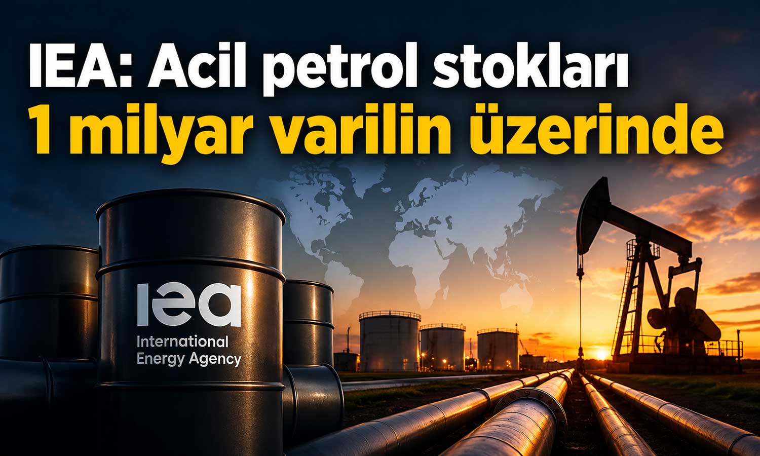 IEA: Petrol stokları güçlü seviyesini koruyor